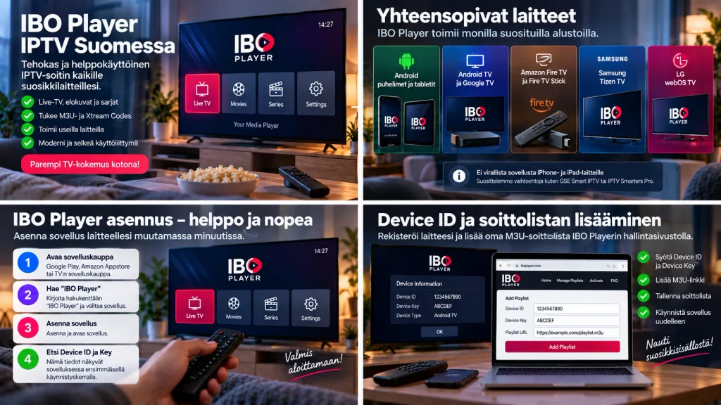 IBO Player IPTV Suomessa asennus ja käyttö