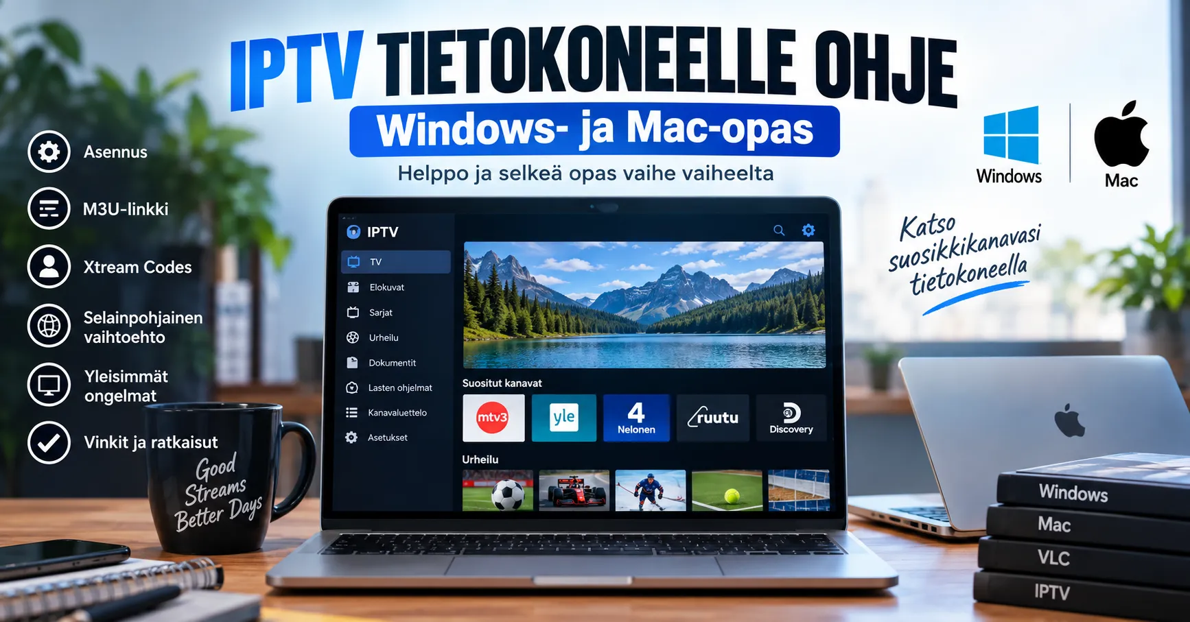IPTV tietokoneelle ohje – Windows- ja Mac-opas