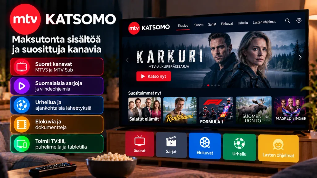 MTV Katsomo – maksuton sisältö, suorat kanavat ja suomalaiset ohjelmat