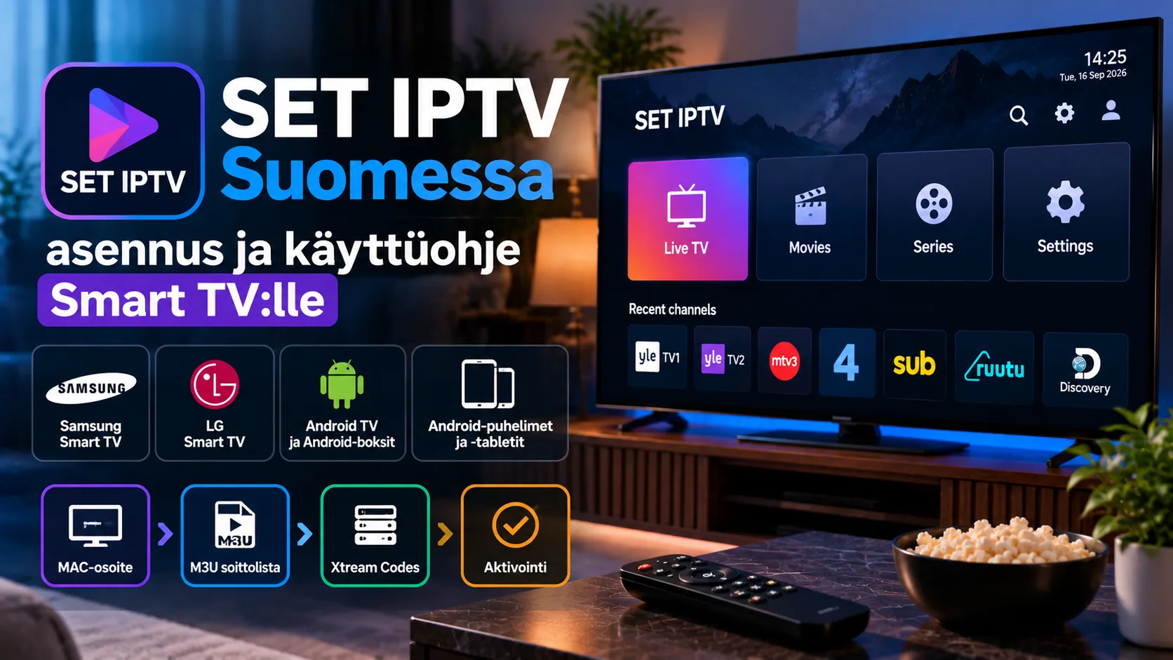 SET IPTV Suomessa – asennus ja käyttöohje Smart TV:lle